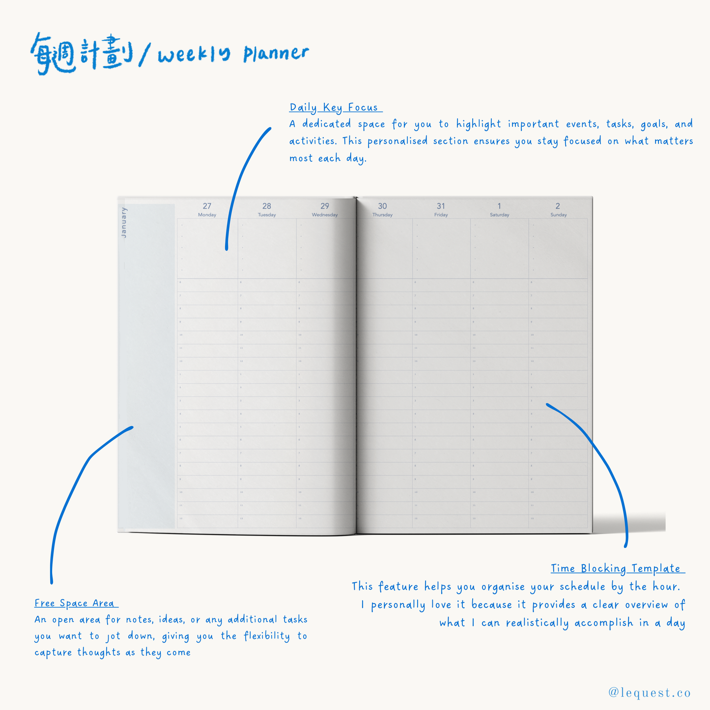 《OCEAN BLUES》 - 2025 Schedule book / Journal