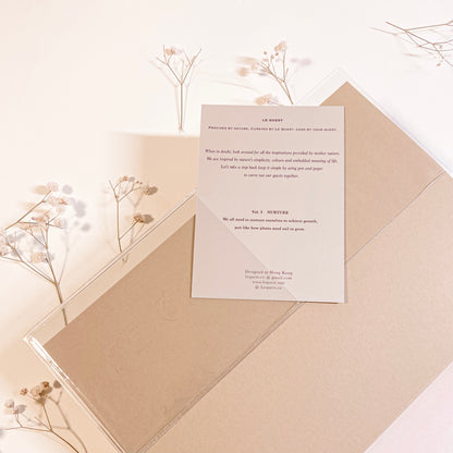 《BY NATURE》 Undated | Schedule book Vol 3. (in camel)