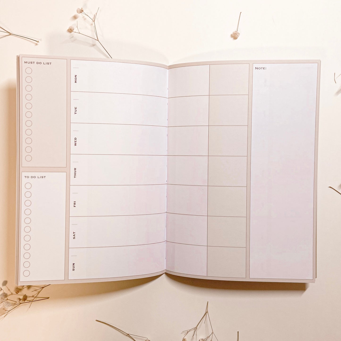 《BY NATURE》 Undated | Schedule book Vol 3. (in camel)